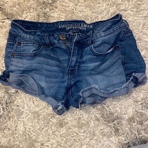 american eagle denim shorts stretch